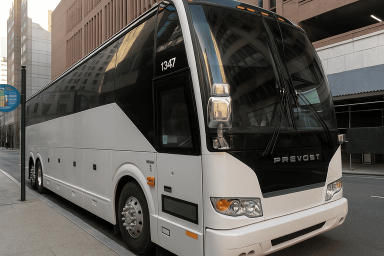 a Mission Viejo Coach Bus Service coach bus