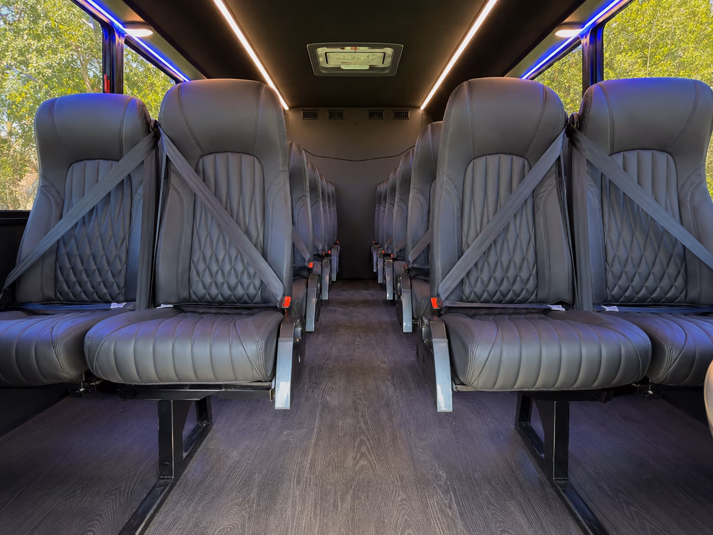 mission viejo 15 passenger minibus inside