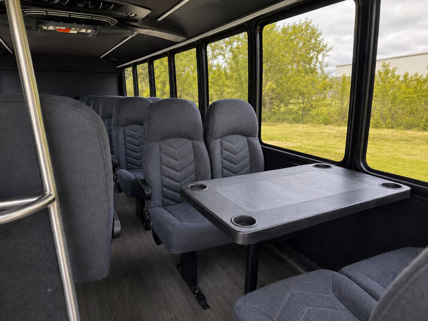 mission viejo 15 passenger minibus interior