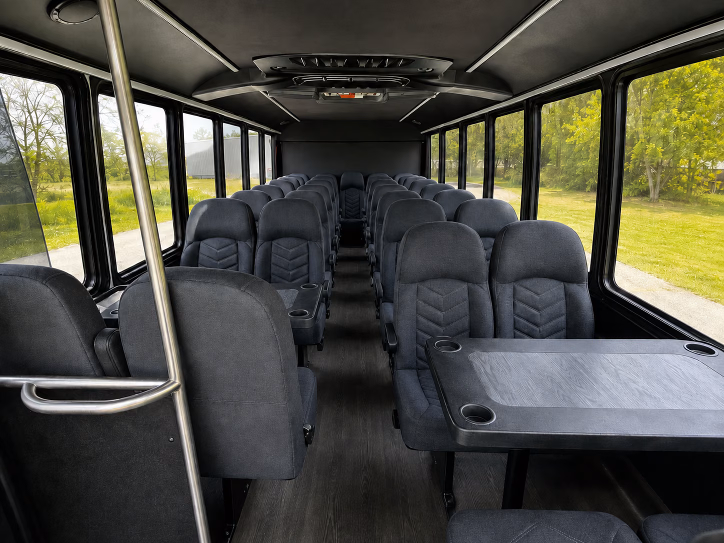 mission viejo 18 passenger minibus interior