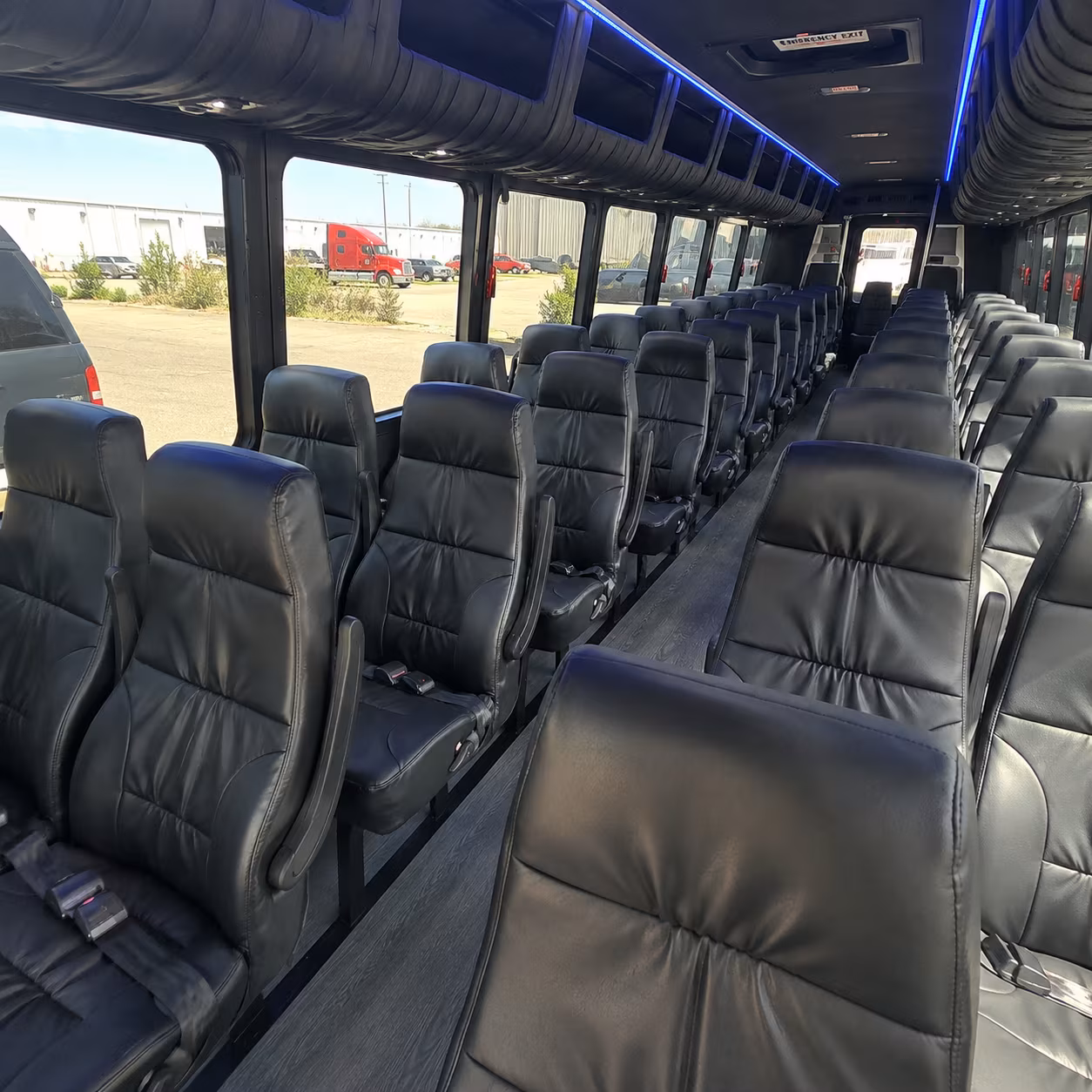 mission viejo 28 passenger minibus inside