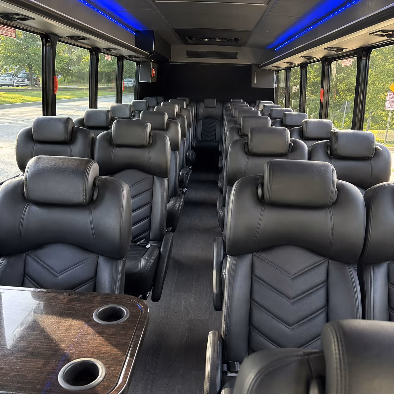 mission viejo 35 passenger minibus inside