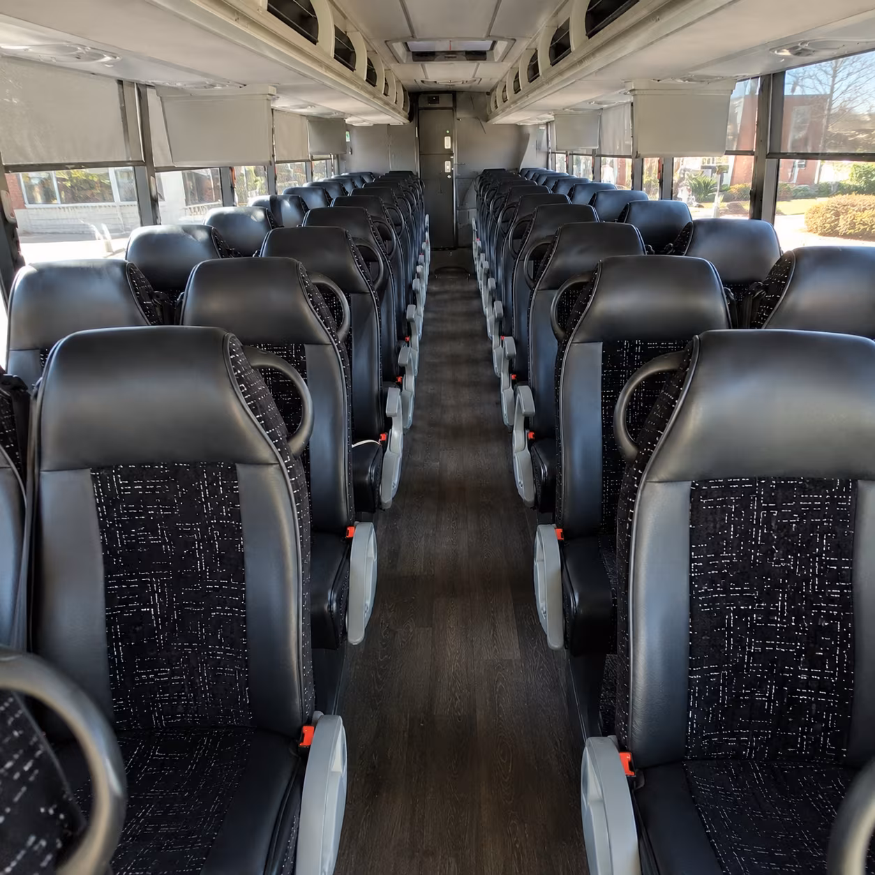 mission viejo 56 passenger charter bus interior