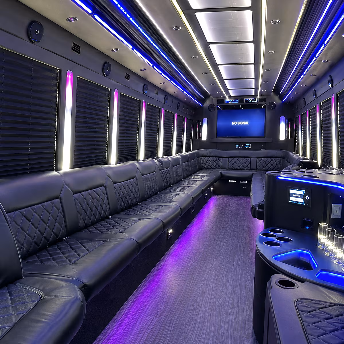 mission viejo party bus interior