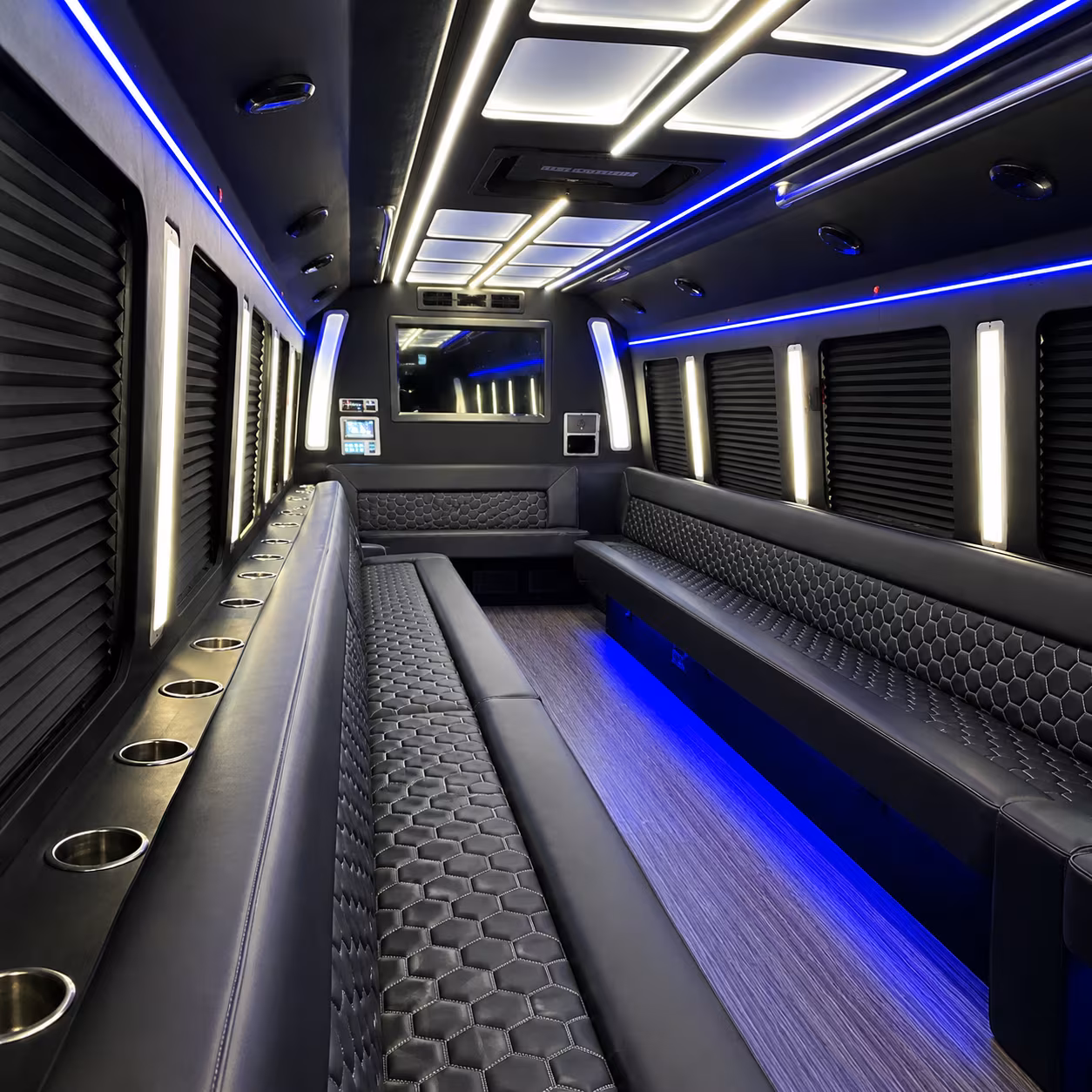 mission viejo party bus rental interior